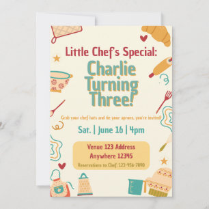 Invitation Spécial du Petit Chef, Cuisine d'Anniversaire