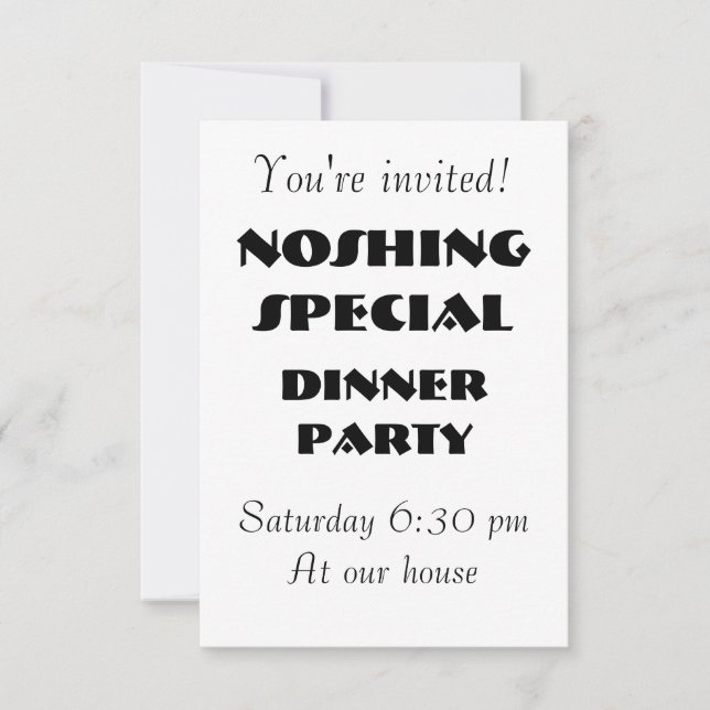 INVITATION SPÉCIAL NOSHING - Personnalisable (Devant)