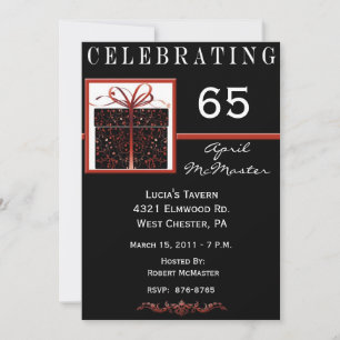 Invitation spéciale actuelle 65e anniversaire