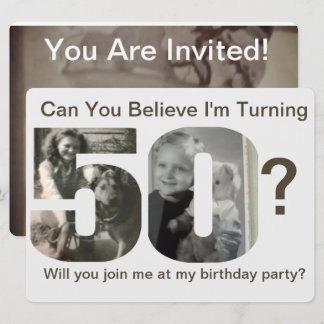 Invitation spéciale pour une fête d'anniversaire d