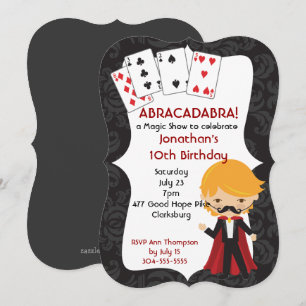 Invitation Spectacle de magie