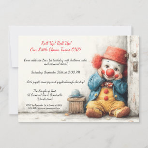 Invitation Spectacle pour le 1er anniversaire de Little Clown