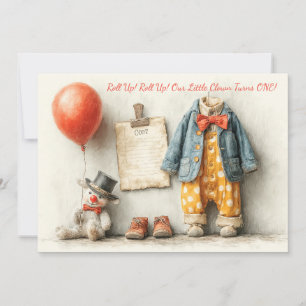 Invitation Spectacle pour le 1er anniversaire de Petit Clown
