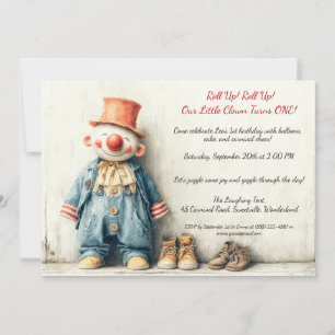 Invitation Spectacle pour le 1er anniversaire de Petit Clown