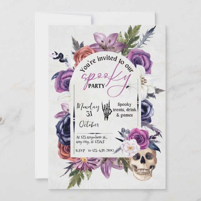 Invitation Spectaculaire Fantomatique - Rejoignez-nous si vou (Devant)