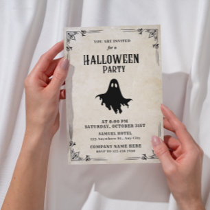Invitation Specter Classic Small Business Party Halloween