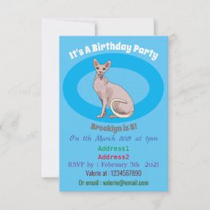 Invitation Sphynx cat