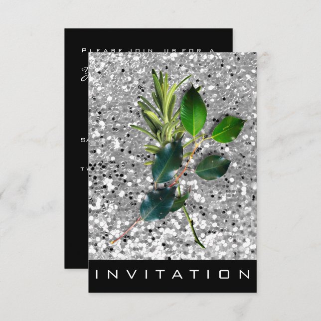 Invitation Spices Chef italien Diner House Parties scintillan (Devant / Derrière)