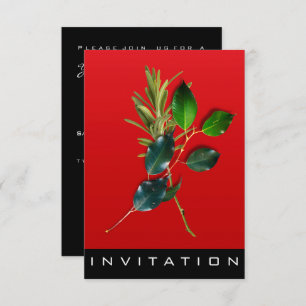 Invitation Spices Chef Italien Dîner Maison Rouge Vin Vert