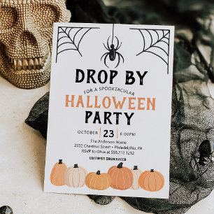 Invitation Spider Drop Par Funny Halloween Party