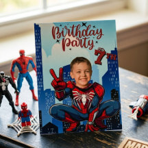 Spiderman Super-héros Photo Fête d'anniversaire