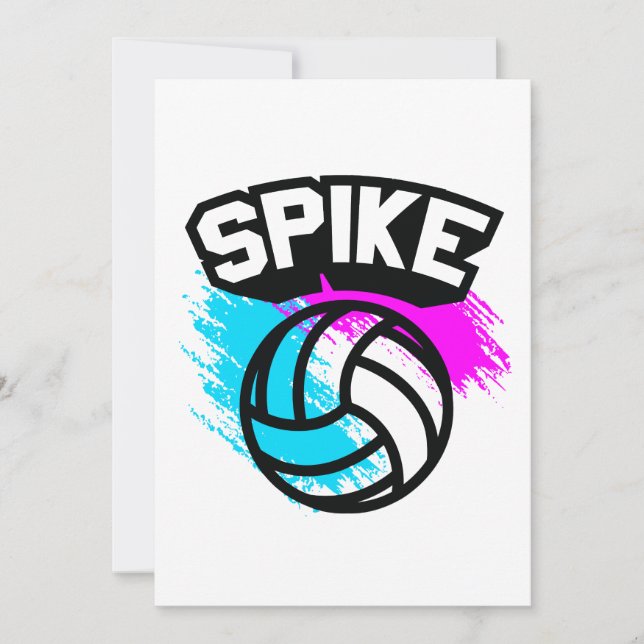 Invitation Spike Volleyball (Devant)