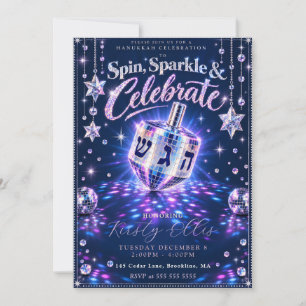 Invitation Spin Sparkle Hanouka
