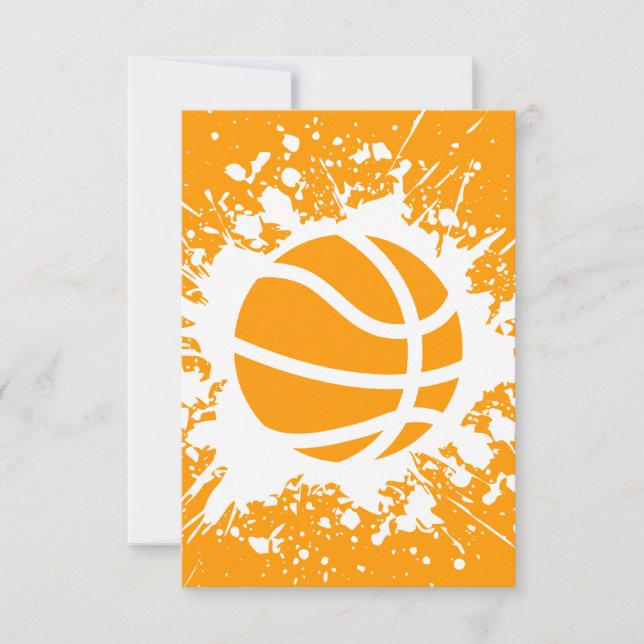 Invitation splatz de basket-ball (Devant)