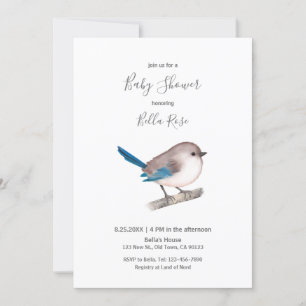 Invitation Splendid Fairy Wren Bird on Branch
