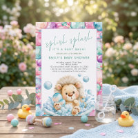 Splish Splash Lion Bulles Fête de Bébé