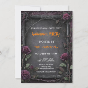 Invitation Spooktacular Dark Haunted House Halloween Party I