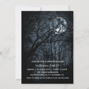 Invitation Spooktacular Dark Haunted House Halloween Party I