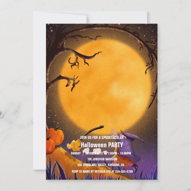 Invitation Spooktacular Dark Haunted House Halloween Party I (Devant)