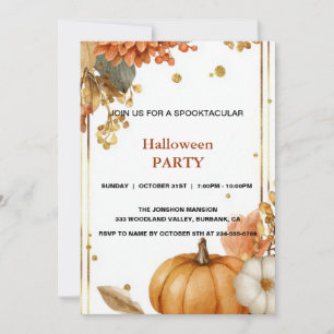Invitation Spooktacular Dark Haunted House Halloween Party I