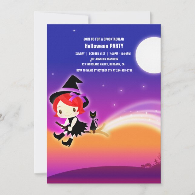 Invitation Spooktacular Dark Haunted House Halloween Party I (Devant)