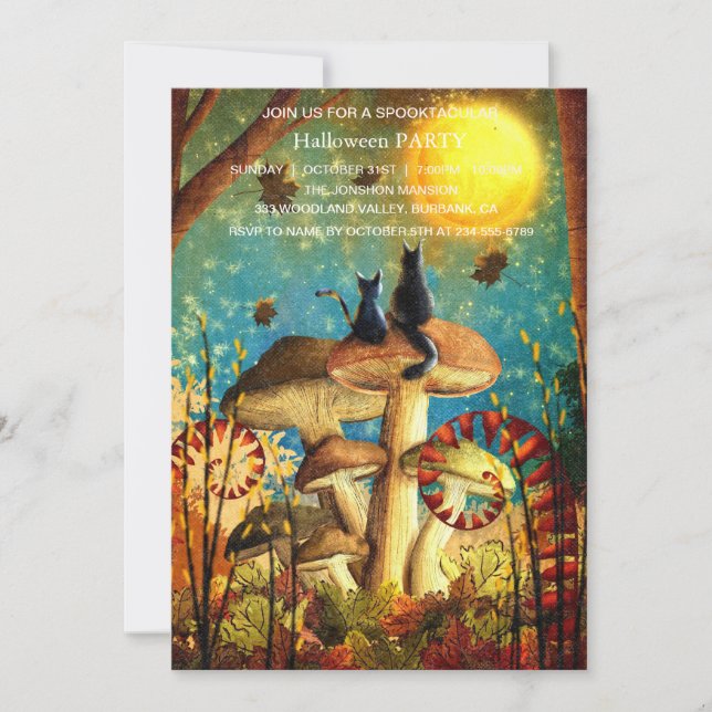 Invitation Spooktacular Dark Haunted House Halloween Party I (Devant)