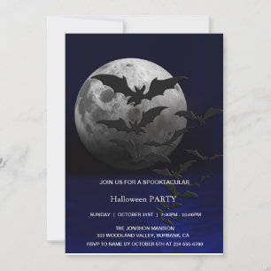 Invitation Spooktacular Dark Vintage parti d'Halloween gothiq