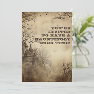 Invitation Spooktacular Déplaisant Mansion fête d'Halloween