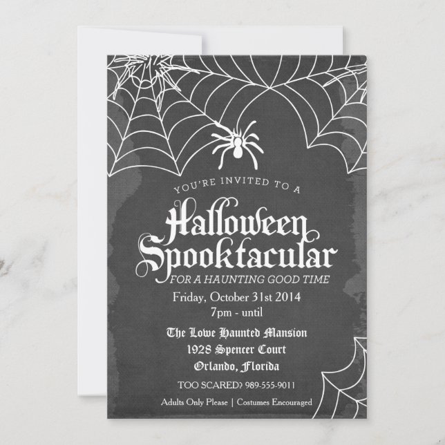 Invitation Spooktacular d'Halloween (Devant)