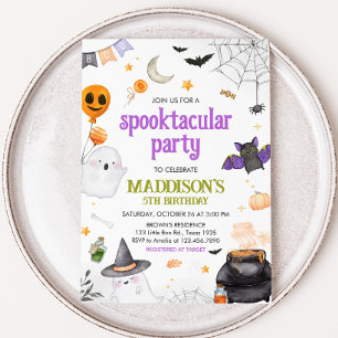 Invitation Spooktacular Ghost Halloween fête d'anniversaire