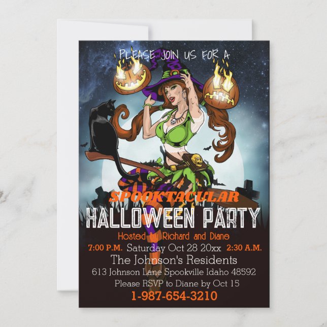 Invitation Spooktacular Halloween (Devant)