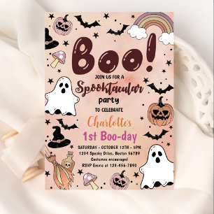 Invitation Spooktacular Halloween 1er fête d'anniversaire