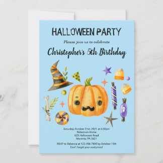 Invitation Spooktacular Halloween Anniversaire de enfant Part