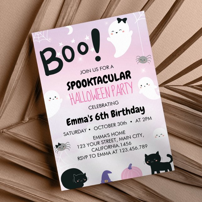 Invitation Spooktacular Halloween fête d'anniversaire (Créateur téléchargé)