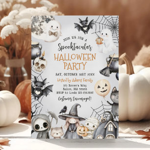Invitation Spooktacular Halloween mignon Fête fantôme