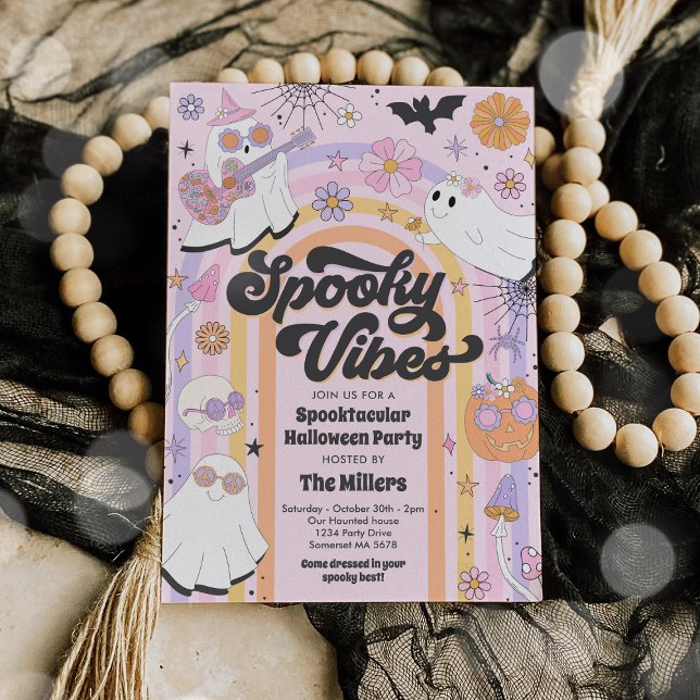 Invitation Spooktacular Halloween mignon Fête fantôme (Créateur téléchargé)
