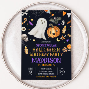 Invitation Spooktacular Kids Halloween Costume Anniversaire