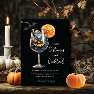 Invitation Spooktacular Sips Cocktail Halloween Party