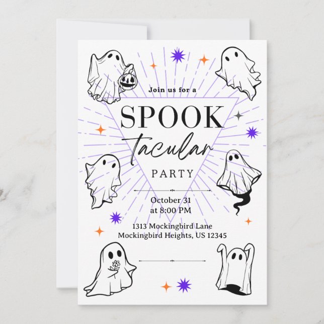 Invitation Spooky Celebration (Devant)