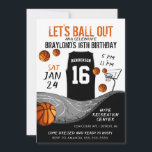 Invitation Sport Basket-ball extérieur Anniversaire<br><div class="desc">Basketball Party Basketball Anniversaire Invitation est parfait pour votre événement sportif à thème!</div>