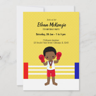 Invitation sport de kickboxing