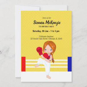 Invitation sport de kickboxing