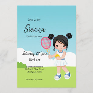 Invitation Sport de tennis