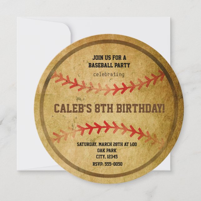 Invitation sportive pour une fête d'anniversaire d (Devant)