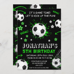 Invitation Sports Enfants Football fête d'anniversaire