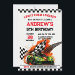 Invitation Sports personnels Course voiture fête d'anniversai<br><div class="desc">Réveillez l'excitation avec notre invitation personnelle de course automobile d'anniversaire de sport! 🚗 💨 Parfait pour les petits coureurs et les amateurs de voitures, cette invitation apporte le frisson de l'hippodrome directement à votre célébration. Conçu avec des graphismes audacieux et des couleurs vibrantes, il donne le ton pour un bain...</div>