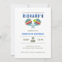 Sports Pickleball Strike Paddles Anniversaire