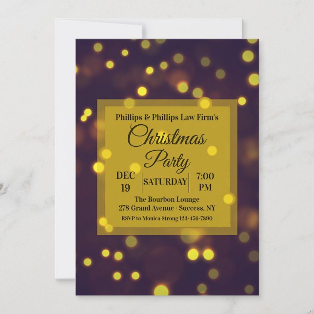 Invitation Spotlight sur Noël (Devant)