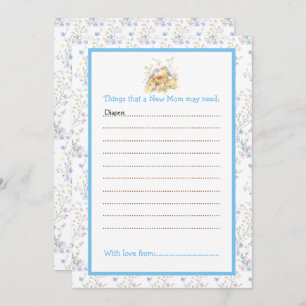 Invitation Spring Birds Baby ShowerAdvice List