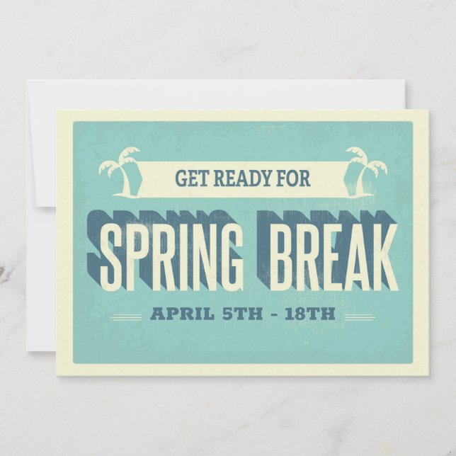 Invitation Spring Break (Devant)